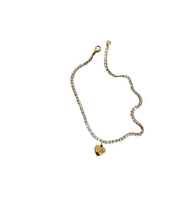 Bracciale tennis cuoricino