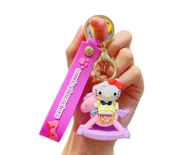 Pimp your Bag Keychain charms per borsa e portachiavi hallo kitty cavalluccio a dondolo francesina
