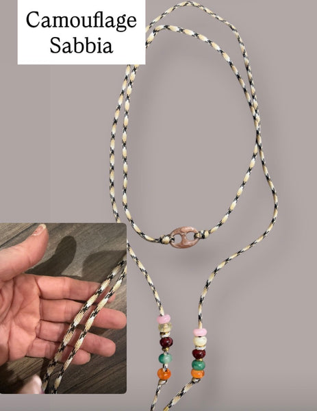 Collana Marine Florida centrale chain rosa antico marmorizzato   in vari colori