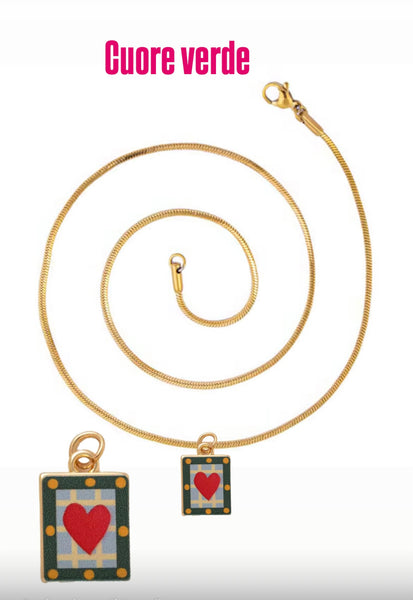 Collana Love Little Italy  retro’ corazon vari disegni