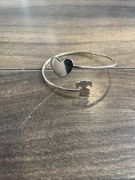 Bracciale So Glamour cuore e bimba due varianti colore