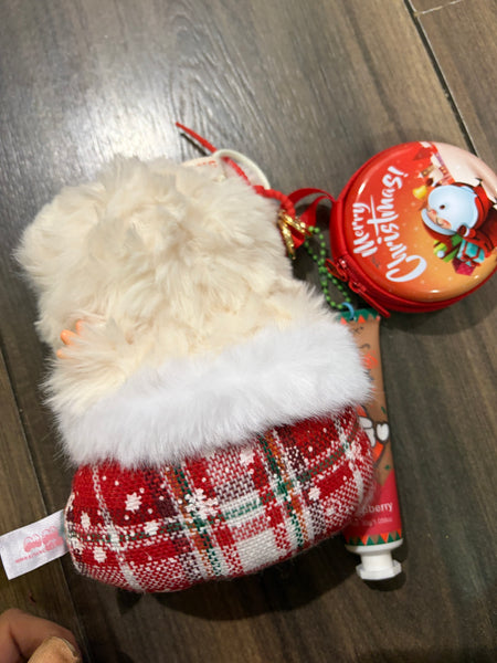 Pimp your bag MM Milk Candy  serie Christmas orsacchiotto calza di Natale
