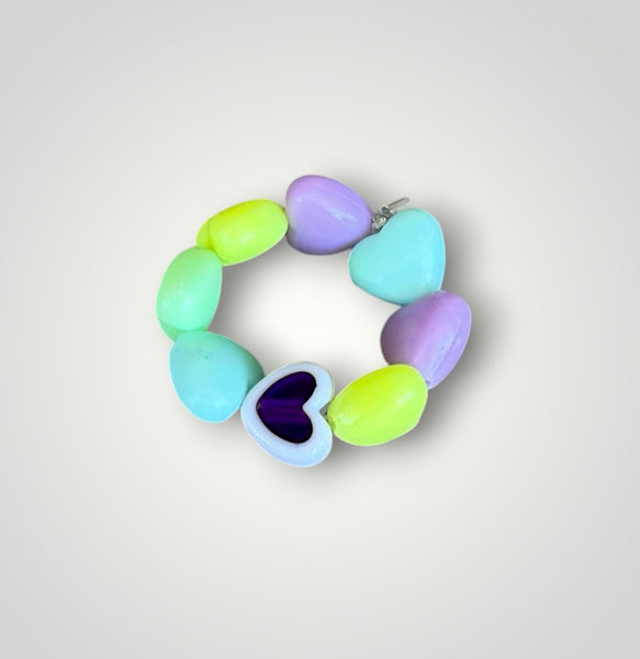 Anello colors giro di cuori xsmall con cuoricino vari colori