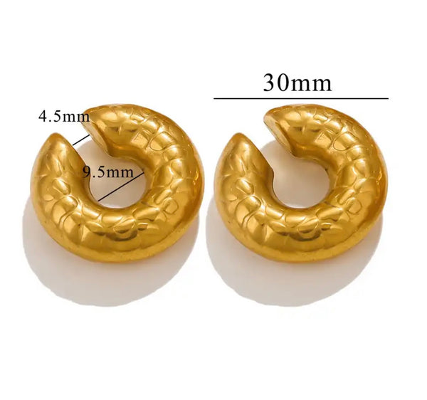 Mono earcuff donuts Lucia pitonato due varianti colore