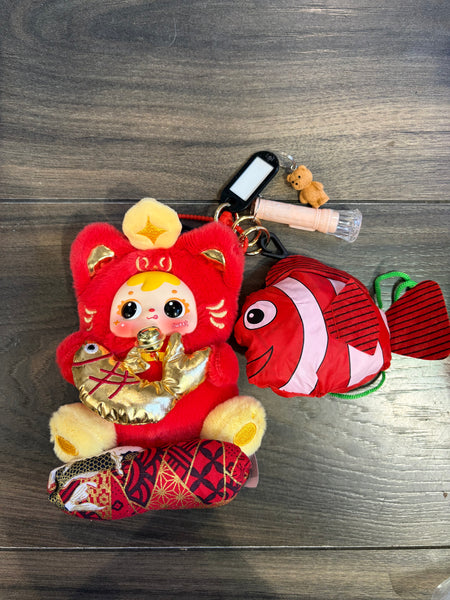 Pimp your bag Samuel serie "Eight Directions of Wealth Cat" abbondanza anno dopo anno