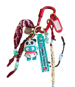 Pimp your Bag Keychain charms per borsa e portachiavi hangyodon panda