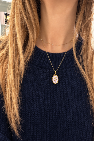 Collana Isla Bonita tulipano smaltato