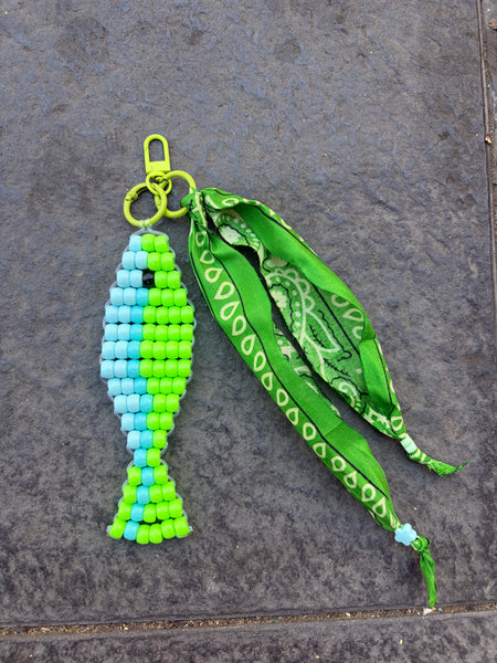 Pimp your bag Colors keychain pesciolino portafortuna  pony Beads Vari utilizzi e vari colori
