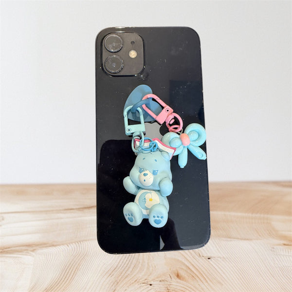 Pimp your phone orsetto del cuore celeste con libro in testa