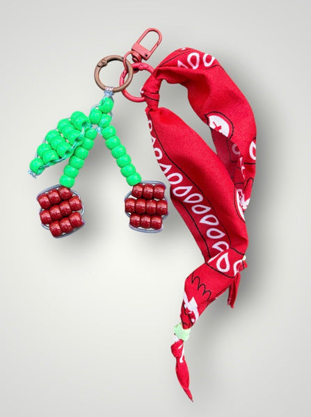 Pimp your bag Colors keychain ciliegie pony  Beads Vari utilizzi e vari colori