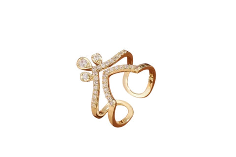 Anello Melory per unghia crystal arabesque due varianti colore