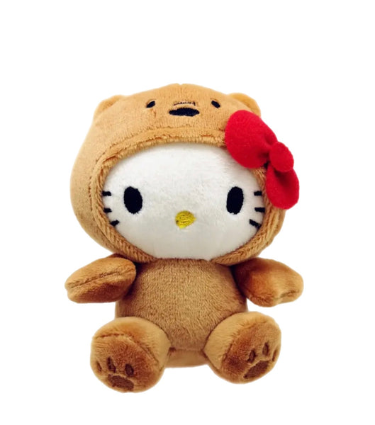 Portachiavi e applique borsa Pimp your Bag Hallo kitty orsacchiotto marrone in peluche