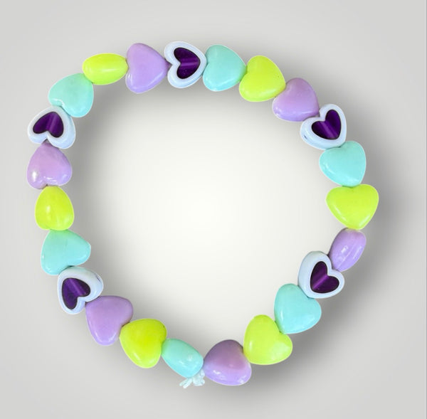 Bracciale colors Beads giro cuori xsmall