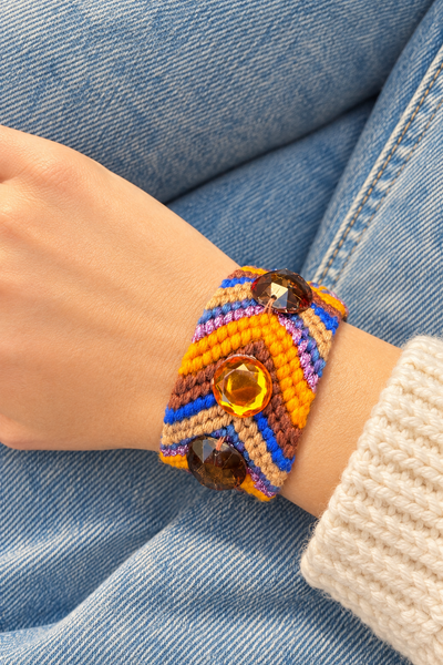 Bracciale friendship con cristalli
