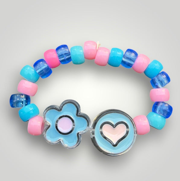 Bracciaie Colors pony Beads Fiore e Cuore vari colori