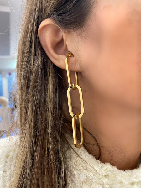 Coppia orecchini Chain bold