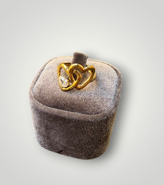 Anello Isla Bonita doppio cuore