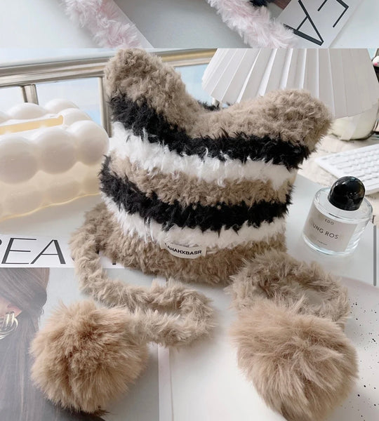 Cappello cuffia ponpon orecchie gattino vari colori