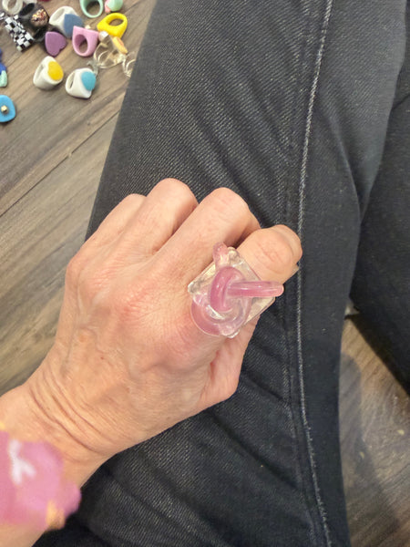 Anello resina nodo fiocco l’anello sceglie dove andare