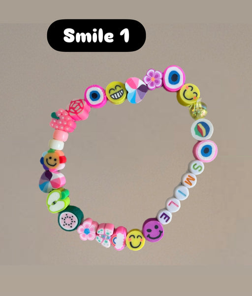 Cavigliera multi charms smile fruit parolina vari colori