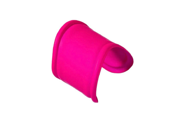 Bracciale polsino manetta onda fuxia modello alto