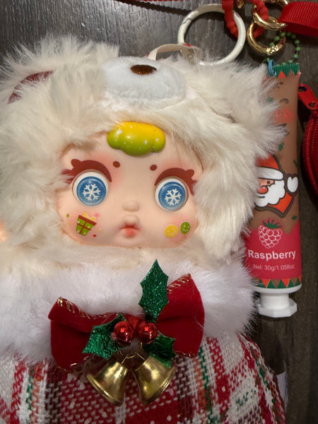 Pimp your bag MM Milk Candy  serie Christmas orsacchiotto calza di Natale