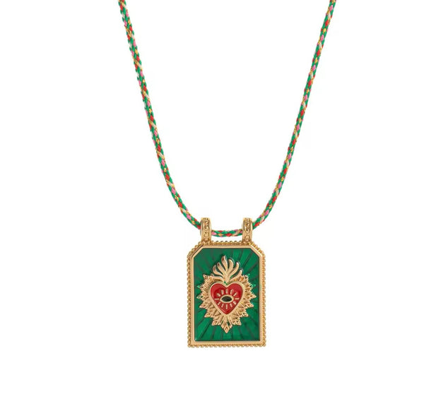Collana Ibiza cuore sacro vari colori
