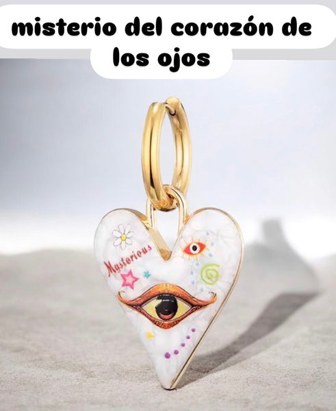 Mono orecchino Tatoo mistero del Corazon vari disegni cerchietto più spesso