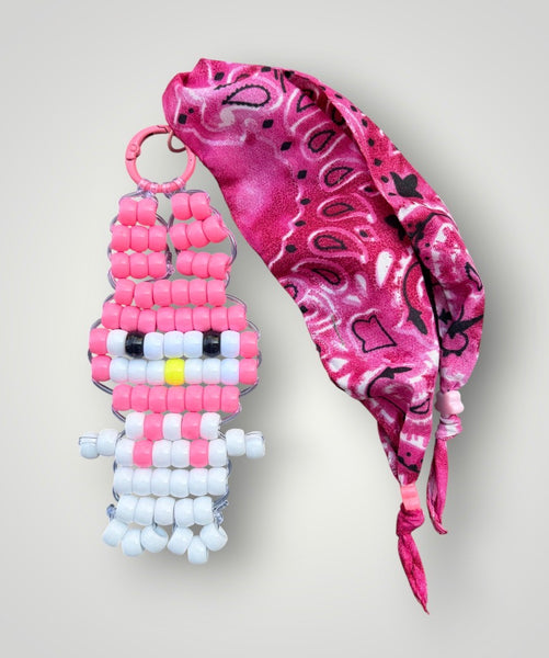 Pimp your bag Colors keychain coniglietto rosa pony Beads Vari utilizzi e vari colori