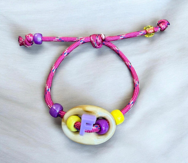 Bracciale Marine  Florida Alphabet Chain e lettera vari colori lettere A B C D E F G