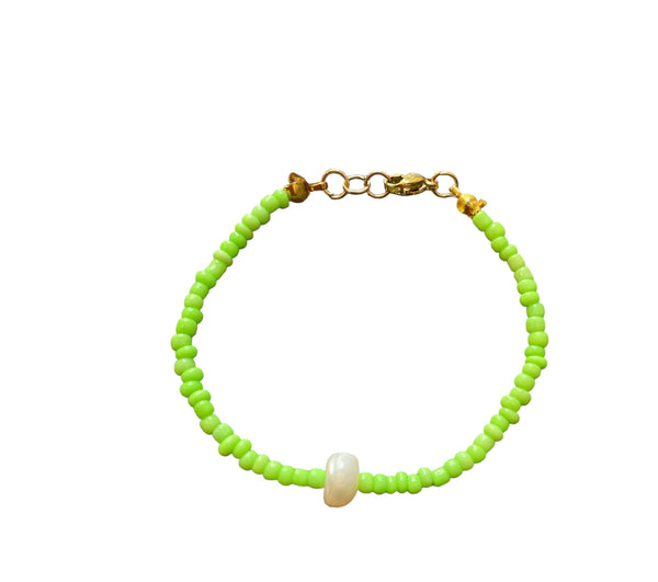 Bracciale anotherself perline e perla di fiume vari colori