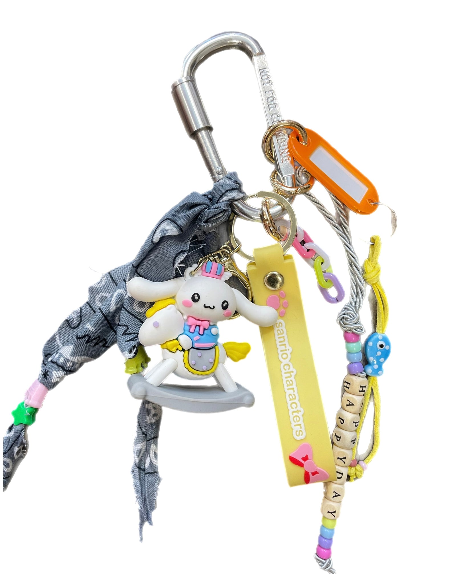 Pimp your Bag Keychain charm per borsa e portachiavi Cinnamorol cavalluccio a dondolo