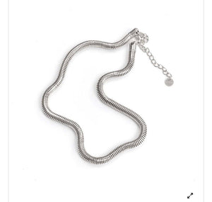 Collana botteguccia snake tubolare modello lungo o corto