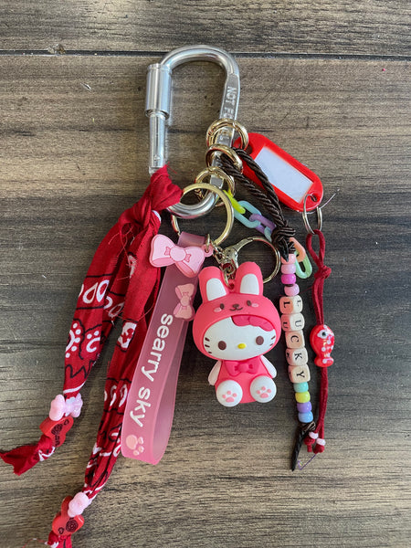 Pimp your Bag Keychain charms per borsa e portachiavi hallo kitty coniglietto