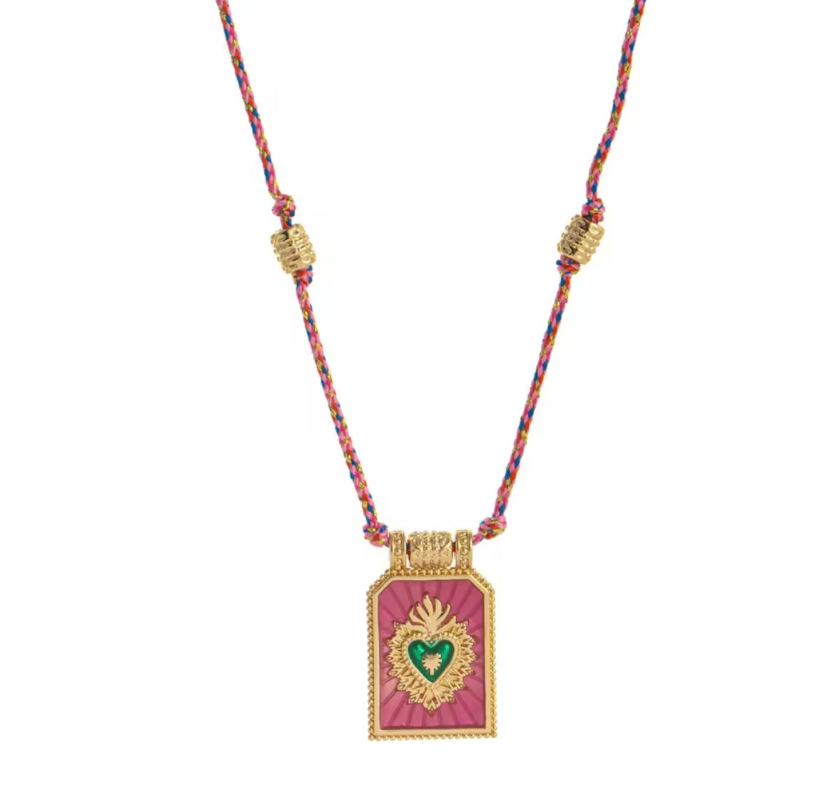 Collana Ibiza cuore sacro vari colori