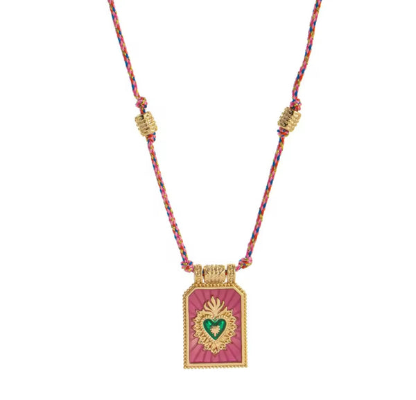 Collana Ibiza cuore sacro vari colori