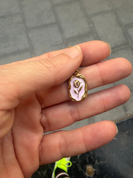 Collana Isla Bonita tulipano smaltato