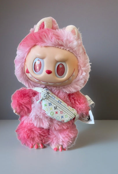 Marsupio apribile per Labubu bianco e multicolor