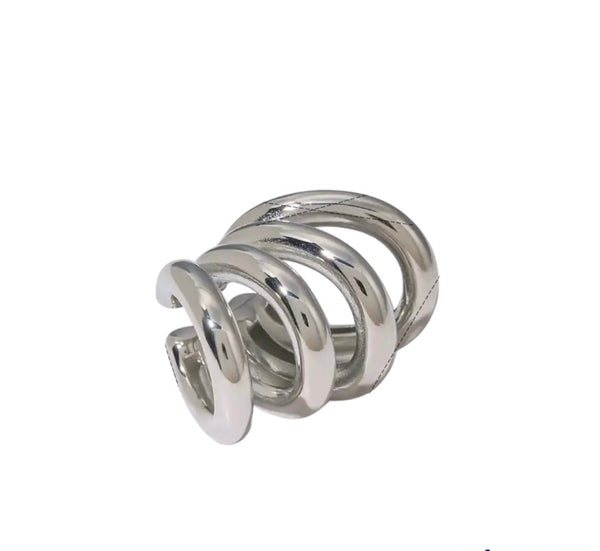 Earcuff Ariela multicerchi unito due varianti colore