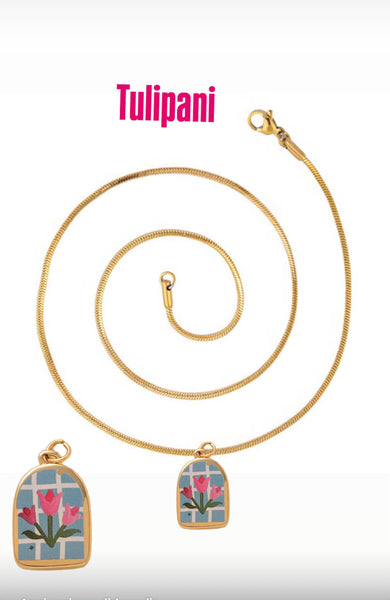 Collana Love Little Italy retro’ Flower vari disegni