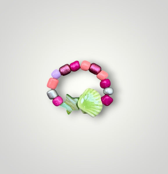 Anello colors con conchiglia e stellina  vari colori Limited edition