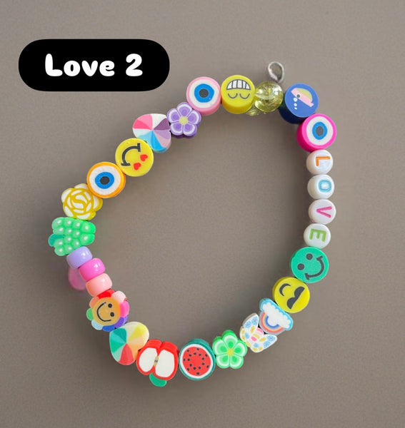 Cavigliera multi charms smile fruit parolina vari colori