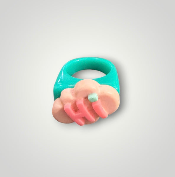 Anello resina nuvoletta Hi vari colori