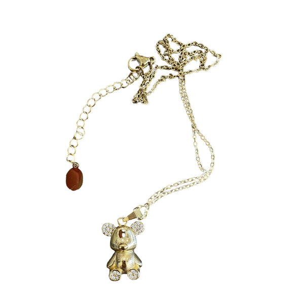 Collana teddy bear orsacchiotto crystal