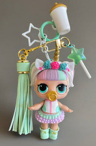 Pimp your Bag Lol capelli Rainbow pastel unicorno
