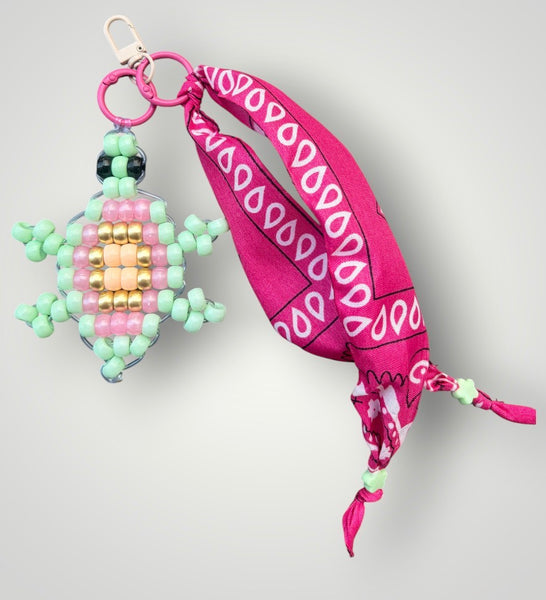 Pimp your bag Colors keychain tartaruga  portafortuna  pony Beads Vari utilizzi e vari colori