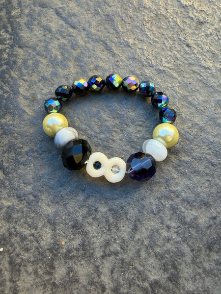 Bracciale labyrinth con simbolo infinito