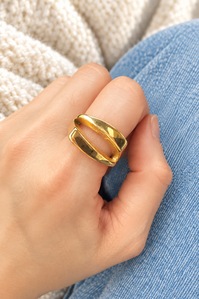 Anello Rita effetto doppio