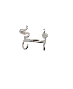Shaper a ricciolo con perle gioielli per il viso face jewels 
orecchino per il naso setto nasale bridge 
clip non serve avere il buco