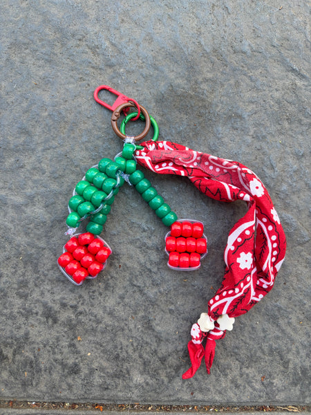 Pimp your bag Colors keychain ciliegie pony  Beads Vari utilizzi e vari colori